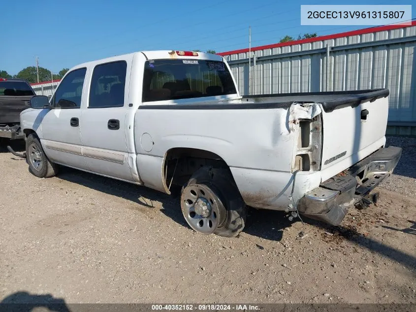 2006 Chevrolet Silverado 1500 Ls VIN: 2GCEC13V961315807 Lot: 40352152