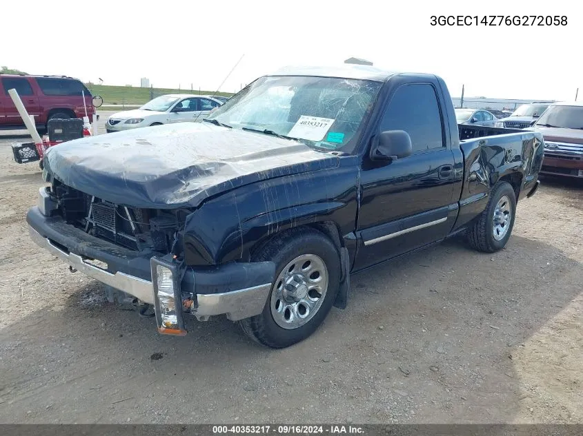 2006 Chevrolet Silverado 1500 Ls VIN: 3GCEC14Z76G272058 Lot: 40353217