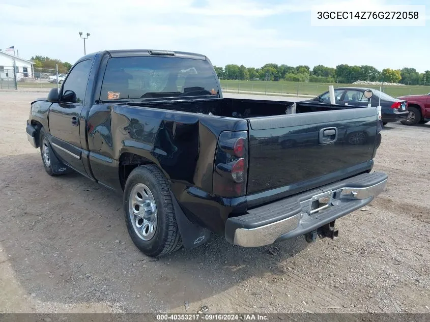 2006 Chevrolet Silverado 1500 Ls VIN: 3GCEC14Z76G272058 Lot: 40353217