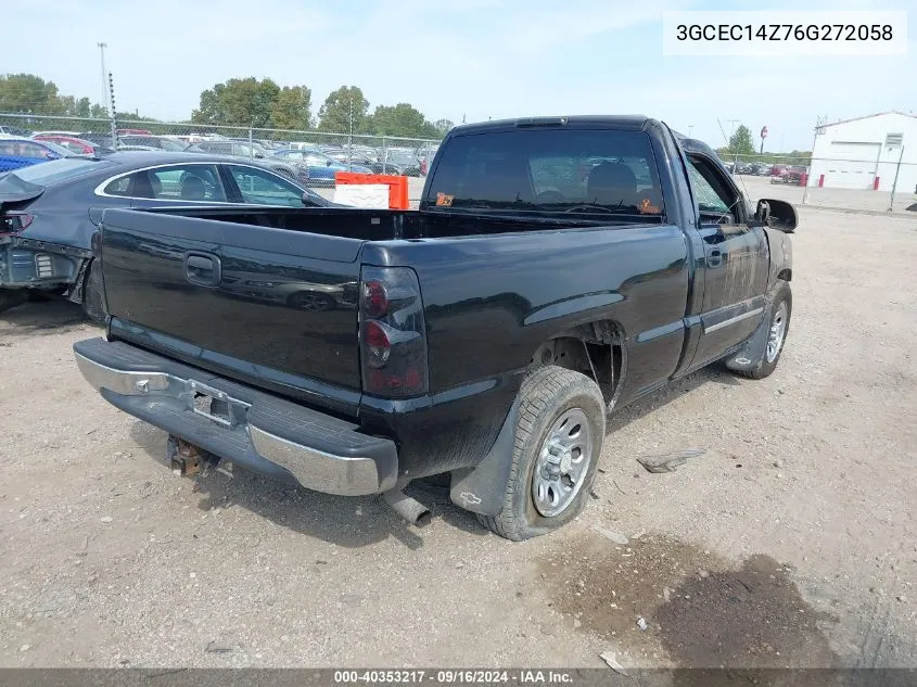 2006 Chevrolet Silverado 1500 Ls VIN: 3GCEC14Z76G272058 Lot: 40353217