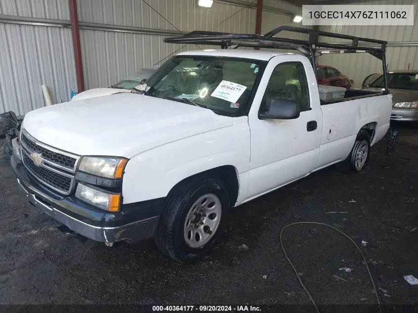 2006 Chevrolet Silverado 1500 Work Truck VIN: 1GCEC14X76Z111062 Lot: 40364177