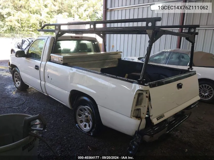 2006 Chevrolet Silverado 1500 Work Truck VIN: 1GCEC14X76Z111062 Lot: 40364177