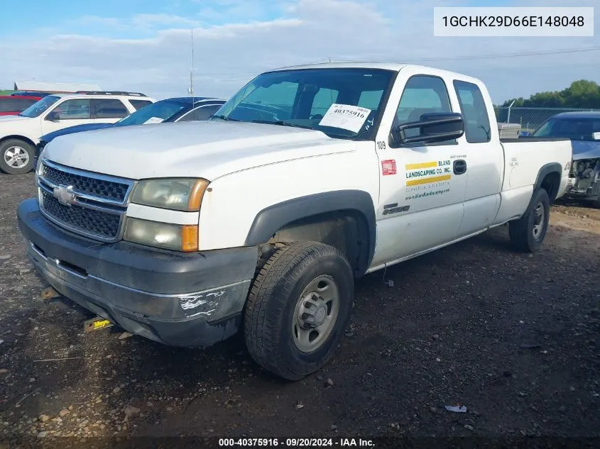 2006 Chevrolet Silverado 2500Hd Work Truck VIN: 1GCHK29D66E148048 Lot: 40375916