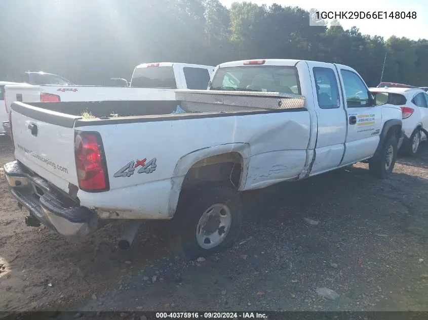 2006 Chevrolet Silverado 2500Hd Work Truck VIN: 1GCHK29D66E148048 Lot: 40375916