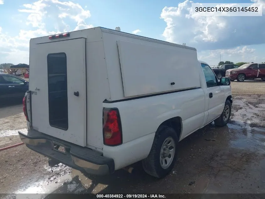 2006 Chevrolet Silverado 1500 Work Truck VIN: 3GCEC14X36G145452 Lot: 40384922