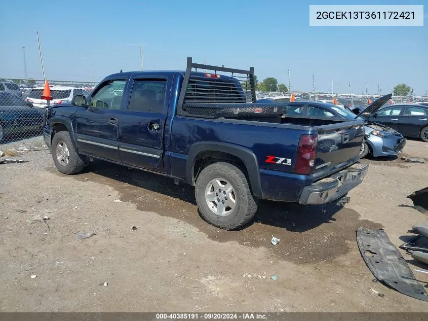 2006 Chevrolet Silverado 1500 Lt1 VIN: 2GCEK13T361172421 Lot: 40385191