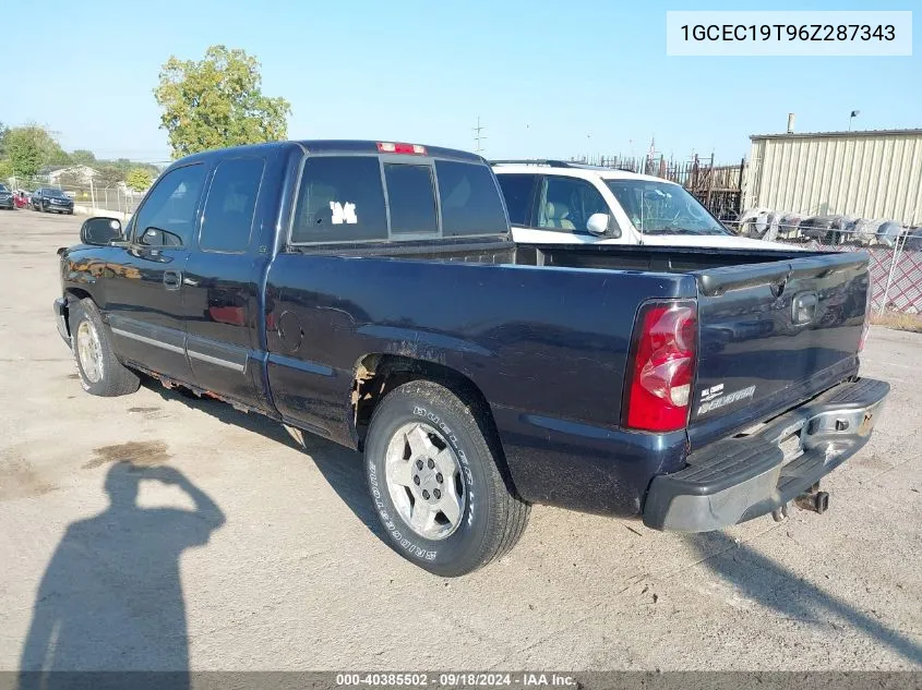 2006 Chevrolet Silverado 1500 Lt2 VIN: 1GCEC19T96Z287343 Lot: 40385502