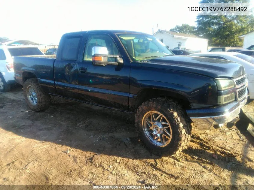 2006 Chevrolet Silverado 1500 Lt1 VIN: 1GCEC19V76Z288492 Lot: 40387654