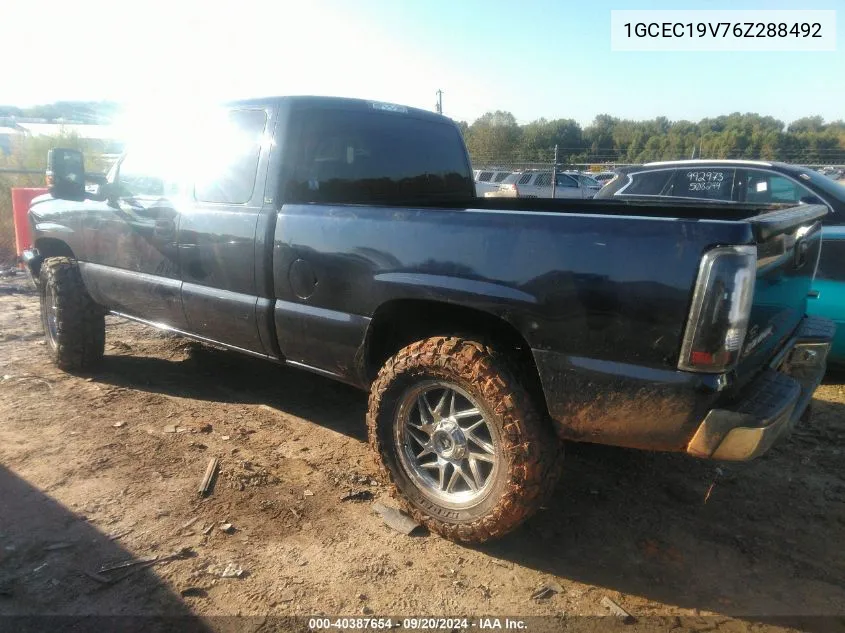 2006 Chevrolet Silverado 1500 Lt1 VIN: 1GCEC19V76Z288492 Lot: 40387654