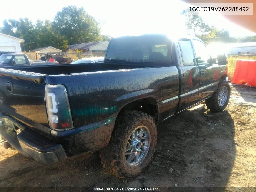 2006 Chevrolet Silverado 1500 Lt1 VIN: 1GCEC19V76Z288492 Lot: 40387654