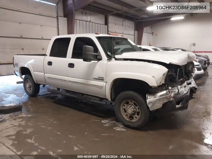 2006 Chevrolet Silverado 2500Hd Lt3 VIN: 1GCHK23D86F208964 Lot: 40391897