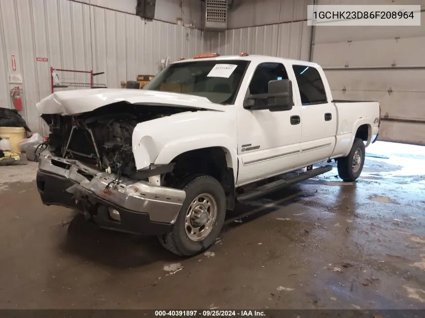 2006 Chevrolet Silverado 2500Hd Lt3 VIN: 1GCHK23D86F208964 Lot: 40391897