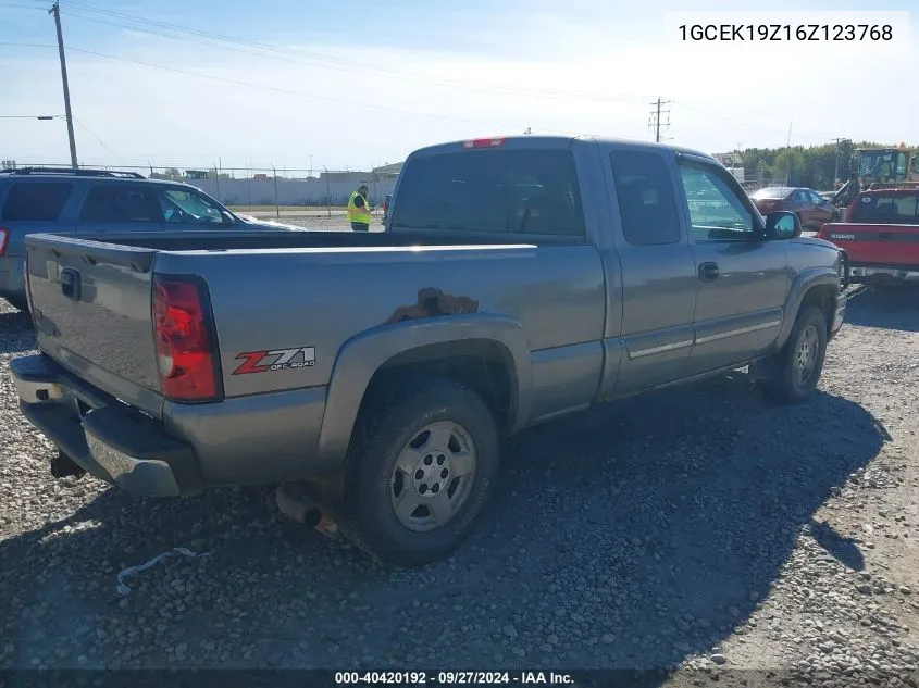 2006 Chevrolet Silverado 1500 Lt1 VIN: 1GCEK19Z16Z123768 Lot: 40420192