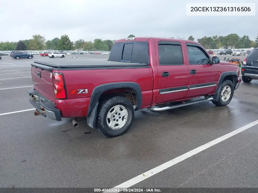 2006 Chevrolet Silverado 1500 Lt2 VIN: 2GCEK13Z361316506 Lot: 40423263