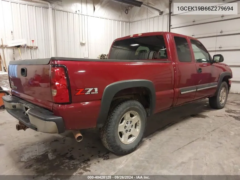 2006 Chevrolet Silverado 1500 Lt1 VIN: 1GCEK19B66Z279694 Lot: 40428128