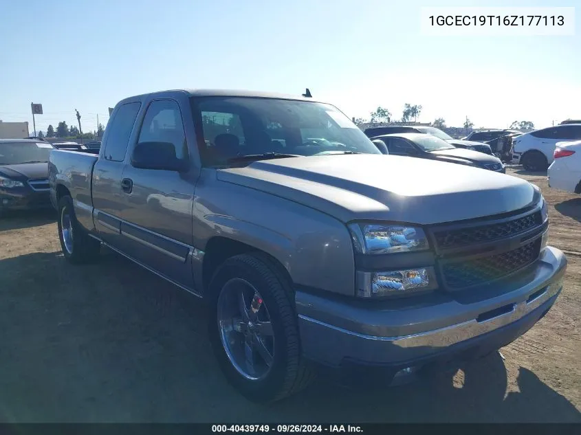 2006 Chevrolet Silverado 1500 Lt2 VIN: 1GCEC19T16Z177113 Lot: 40439749