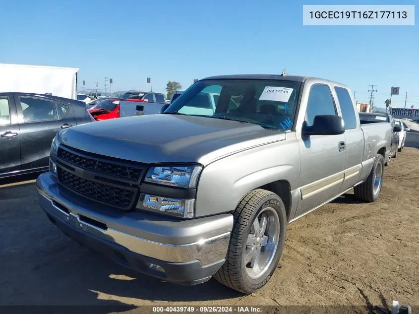 2006 Chevrolet Silverado 1500 Lt2 VIN: 1GCEC19T16Z177113 Lot: 40439749