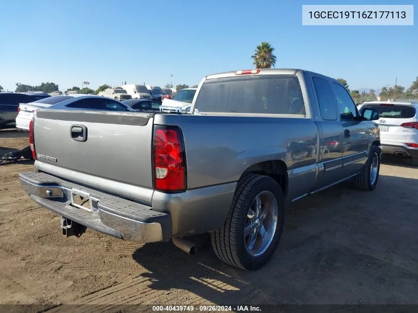 2006 Chevrolet Silverado 1500 Lt2 VIN: 1GCEC19T16Z177113 Lot: 40439749