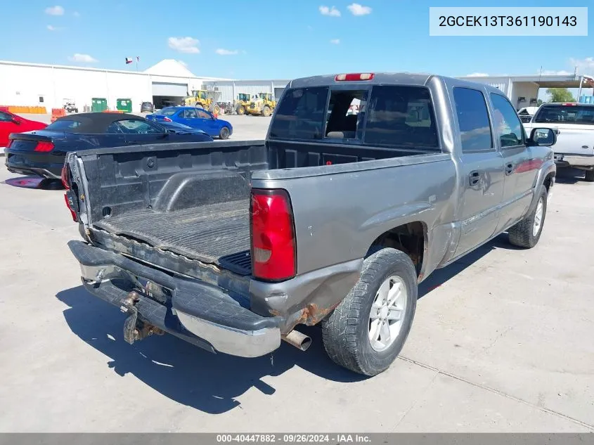 2GCEK13T361190143 2006 Chevrolet Silverado 1500 Lt2