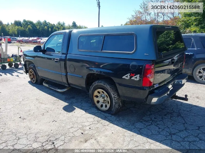 2006 Chevrolet Silverado 1500 Work Truck VIN: 3GCEK14Z06G215588 Lot: 40455660