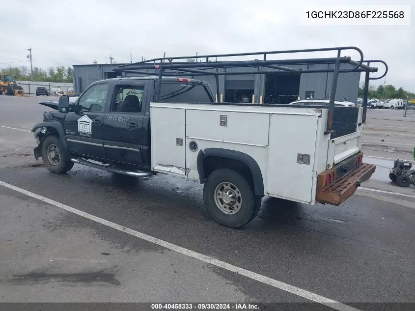 2006 Chevrolet Silverado K2500 Heavy Duty VIN: 1GCHK23D86F225568 Lot: 40458333