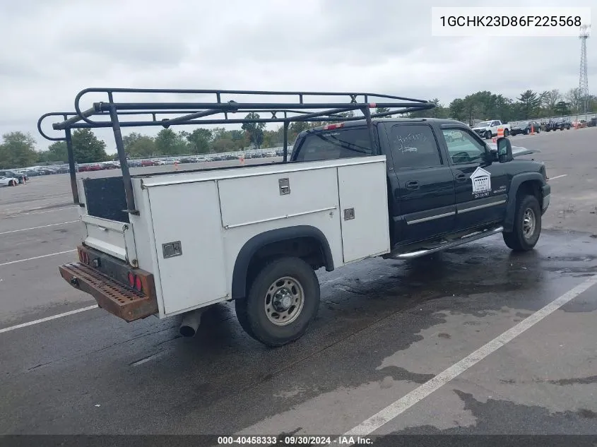 2006 Chevrolet Silverado K2500 Heavy Duty VIN: 1GCHK23D86F225568 Lot: 40458333