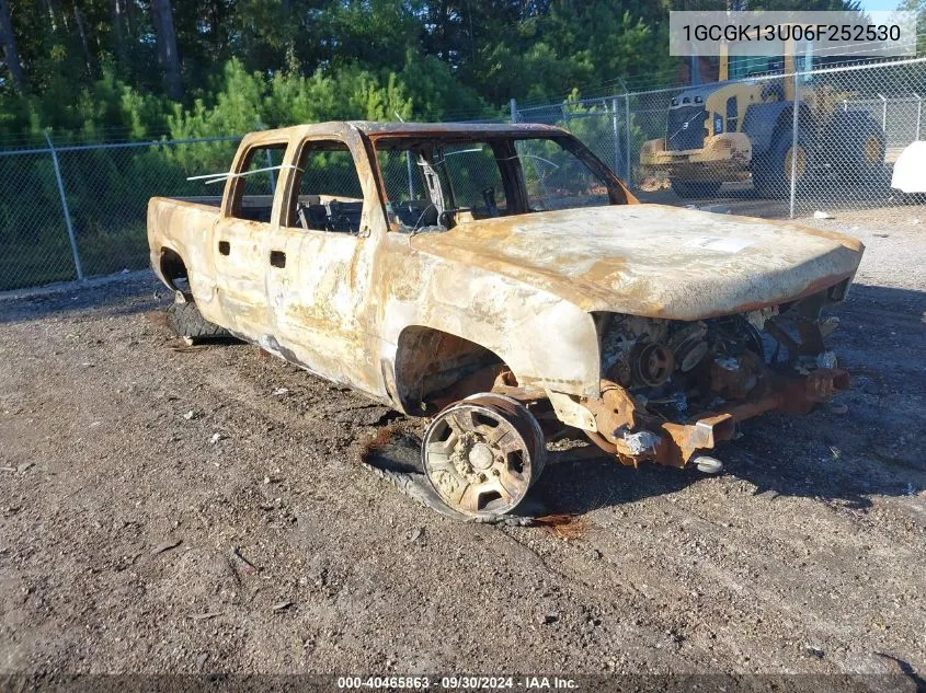 1GCGK13U06F252530 2006 Chevrolet Silverado 1500 Crew Cab