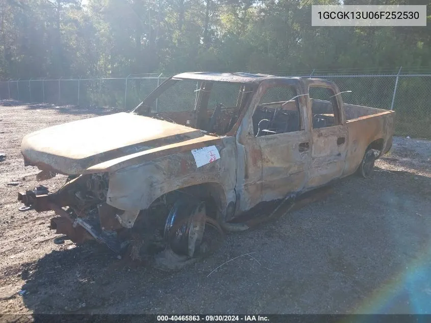 1GCGK13U06F252530 2006 Chevrolet Silverado 1500 Crew Cab