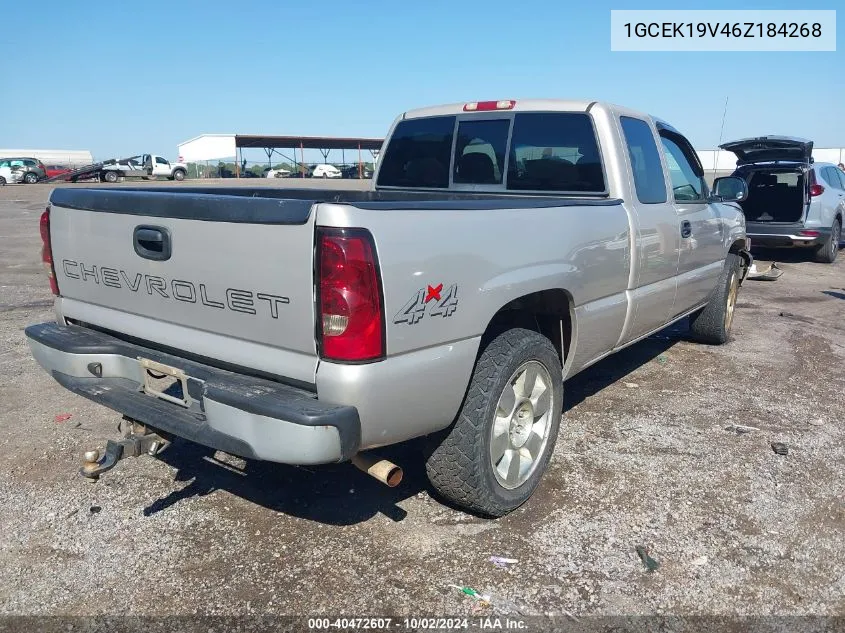 2006 Chevrolet Silverado 1500 Work Truck VIN: 1GCEK19V46Z184268 Lot: 40472607