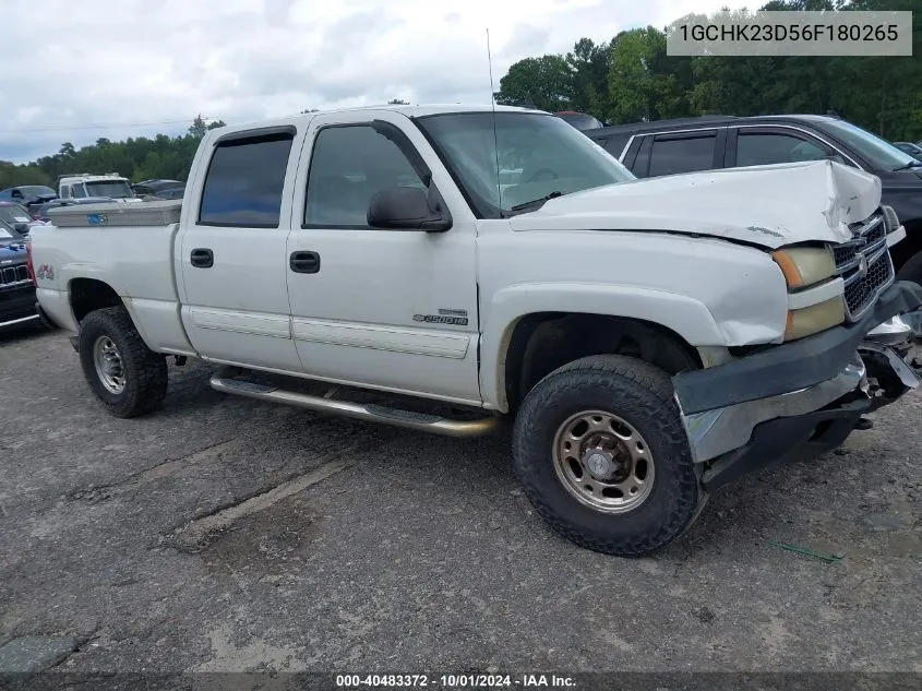 2006 Chevrolet Silverado 2500Hd Lt3 VIN: 1GCHK23D56F180265 Lot: 40483372