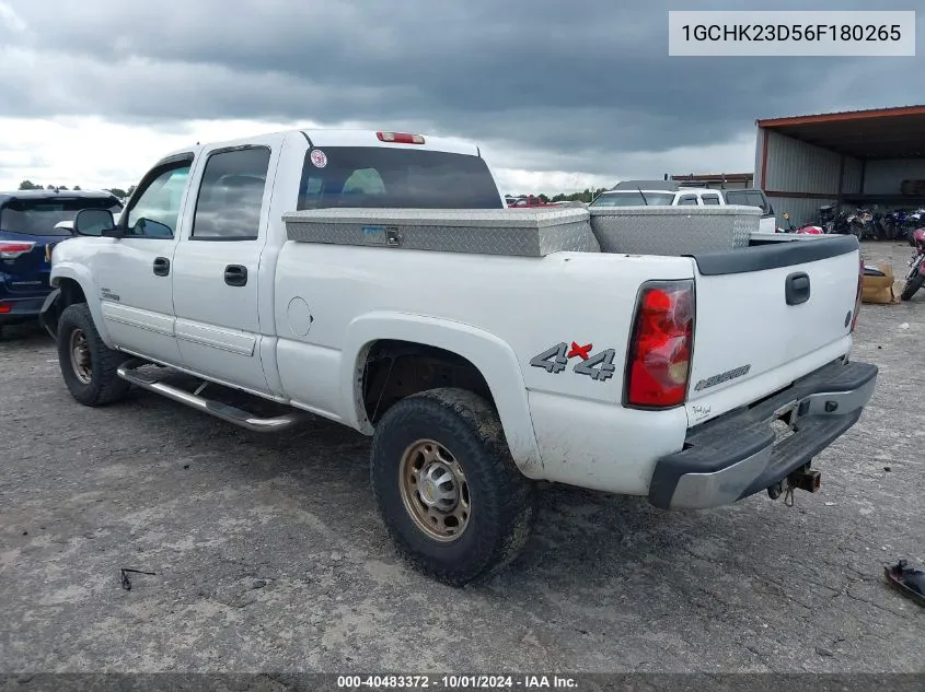 2006 Chevrolet Silverado 2500Hd Lt3 VIN: 1GCHK23D56F180265 Lot: 40483372