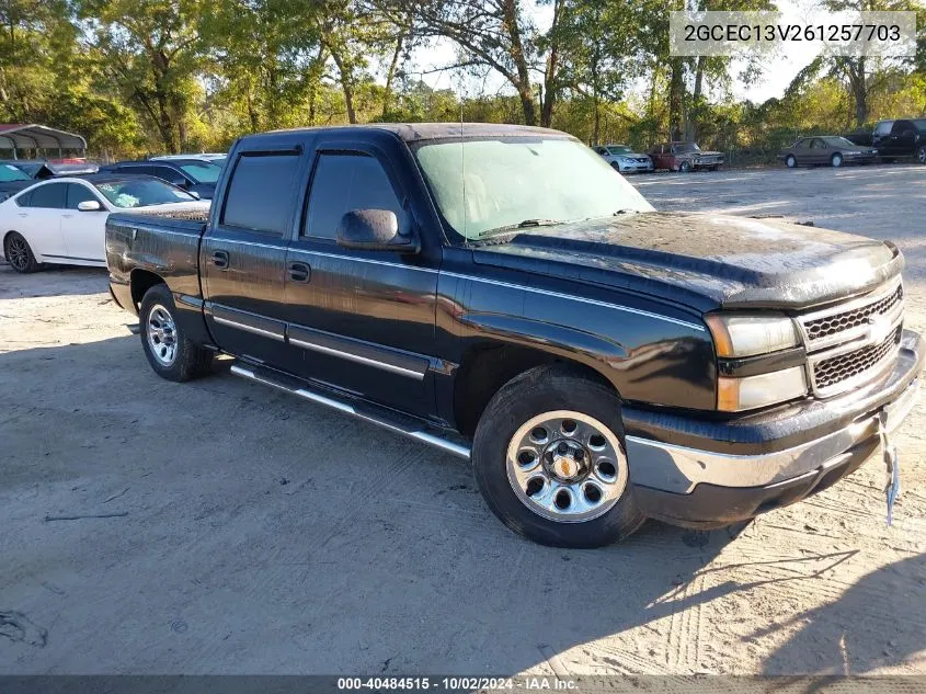 2006 Chevrolet Silverado 1500 Ls VIN: 2GCEC13V261257703 Lot: 40484515