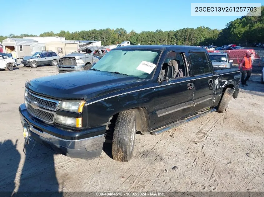 2006 Chevrolet Silverado 1500 Ls VIN: 2GCEC13V261257703 Lot: 40484515