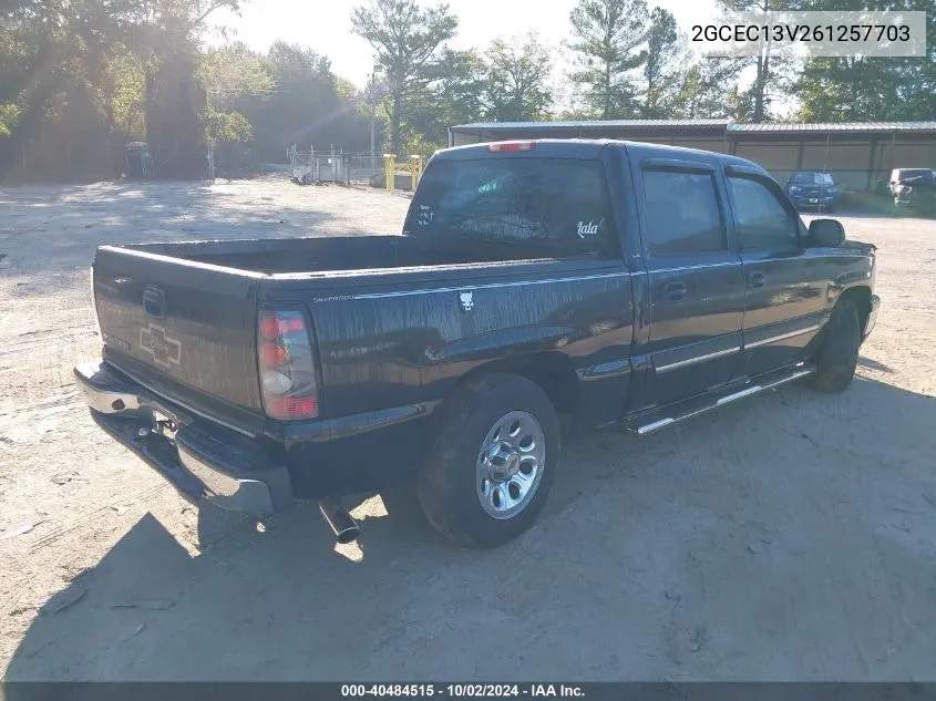 2GCEC13V261257703 2006 Chevrolet Silverado 1500 Ls