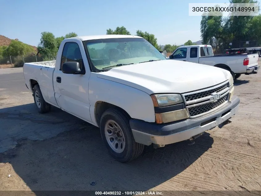 2006 Chevrolet Silverado 1500 Work Truck VIN: 3GCEC14XX6G148994 Lot: 40490232