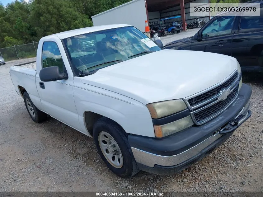 2006 Chevrolet Silverado 1500 Work Truck VIN: 3GCEC14X36G269978 Lot: 40504168