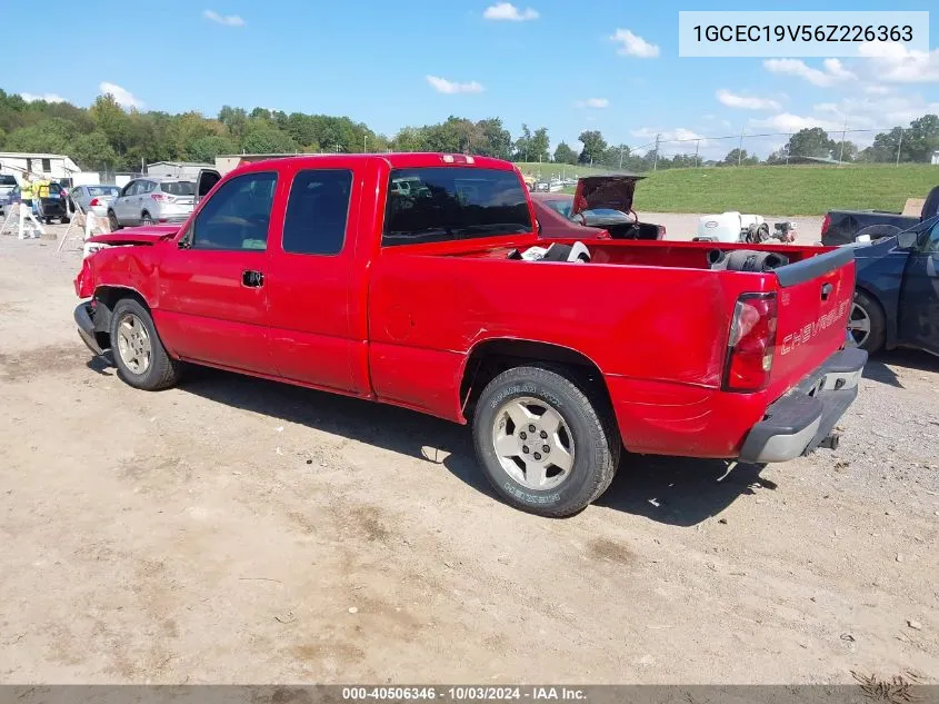 2006 Chevrolet Silverado 1500 Work Truck VIN: 1GCEC19V56Z226363 Lot: 40506346