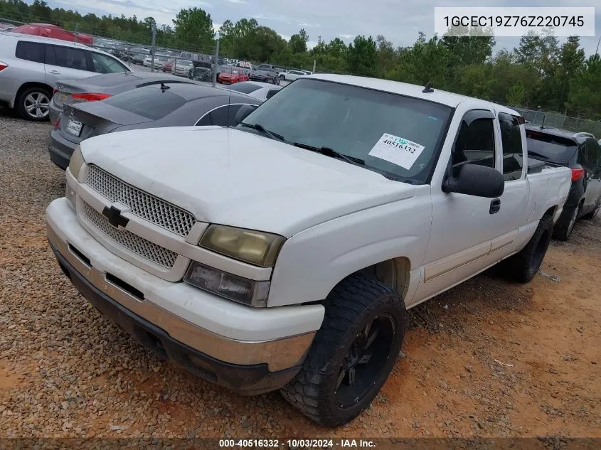 2006 Chevrolet Silverado 1500 Lt2 VIN: 1GCEC19Z76Z220745 Lot: 40516332