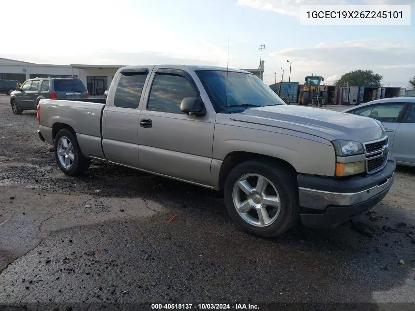 2006 Chevrolet Silverado 1500 Ls VIN: 1GCEC19X26Z245101 Lot: 40518137