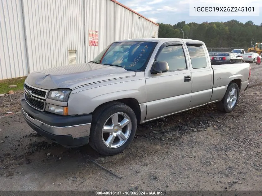 2006 Chevrolet Silverado 1500 Ls VIN: 1GCEC19X26Z245101 Lot: 40518137