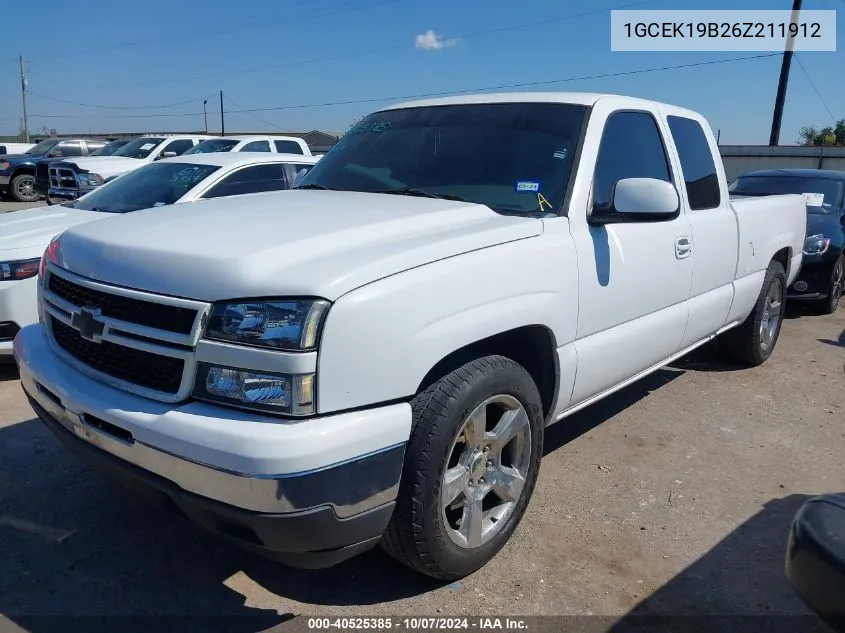 2006 Chevrolet Silverado 1500 Lt1 VIN: 1GCEK19B26Z211912 Lot: 40525385