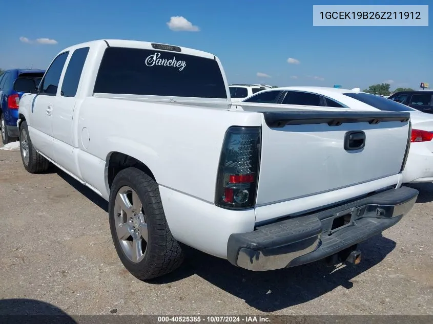 2006 Chevrolet Silverado 1500 Lt1 VIN: 1GCEK19B26Z211912 Lot: 40525385