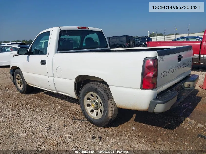 2006 Chevrolet Silverado C1500 VIN: 1GCEC14V66Z300431 Lot: 40533401