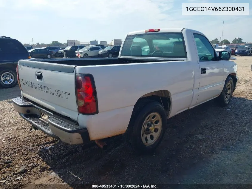 2006 Chevrolet Silverado C1500 VIN: 1GCEC14V66Z300431 Lot: 40533401