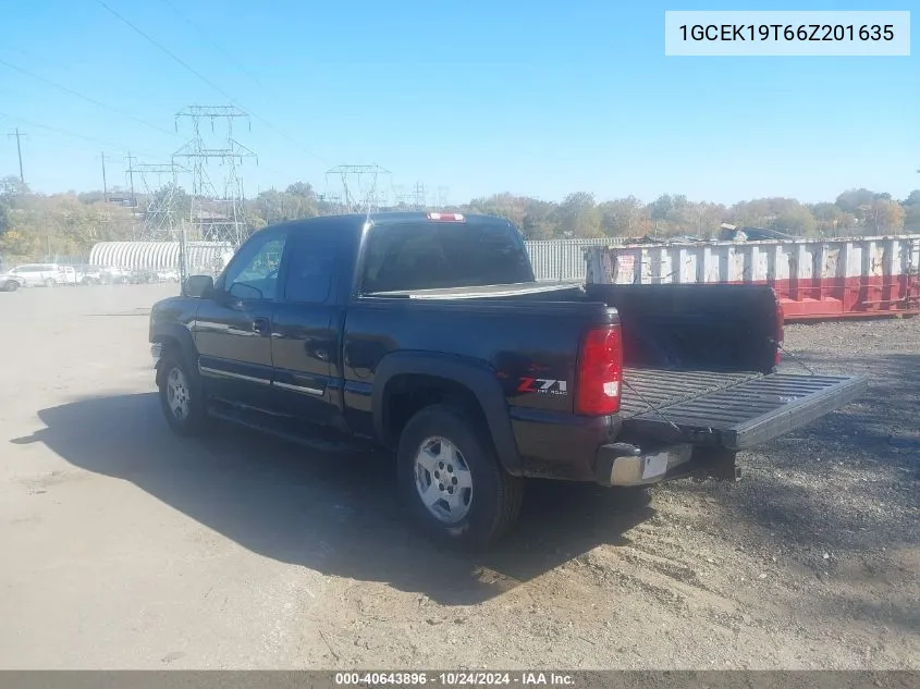 2006 Chevrolet Silverado 1500 Lt3 VIN: 1GCEK19T66Z201635 Lot: 40643896