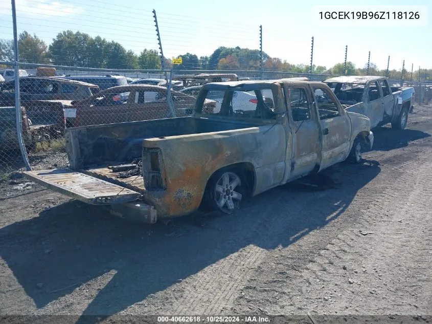 2006 Chevrolet Silverado 1500 Lt1 VIN: 1GCEK19B96Z118126 Lot: 40662618