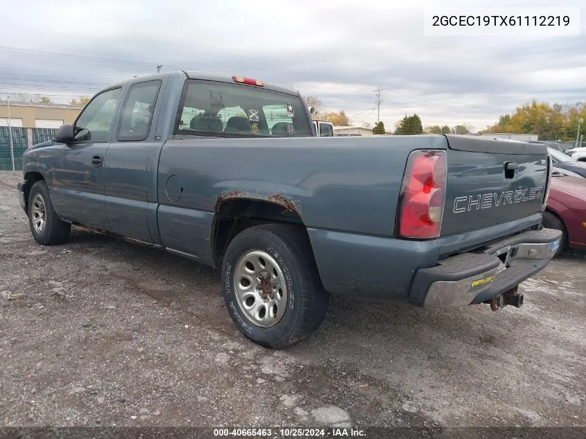 2006 Chevrolet Silverado 1500 Ls VIN: 2GCEC19TX61112219 Lot: 40665463