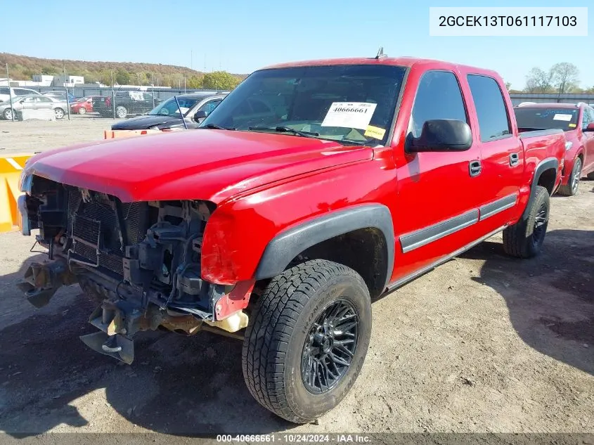 2GCEK13T061117103 2006 Chevrolet Silverado K1500