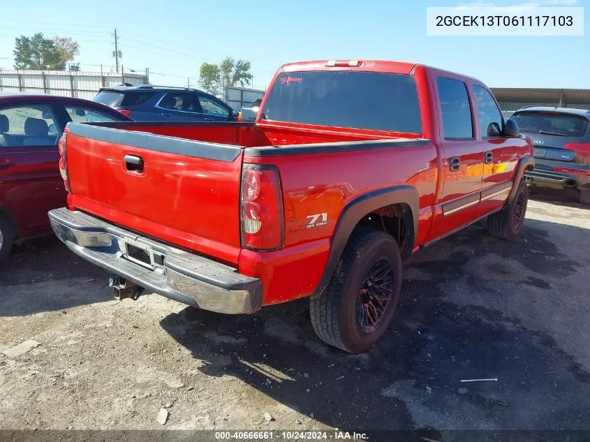 2006 Chevrolet Silverado K1500 VIN: 2GCEK13T061117103 Lot: 40666661