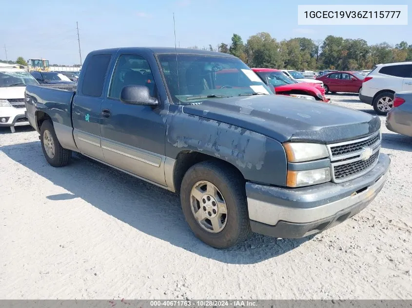 2006 Chevrolet Silverado 1500 Lt1 VIN: 1GCEC19V36Z115777 Lot: 40671763